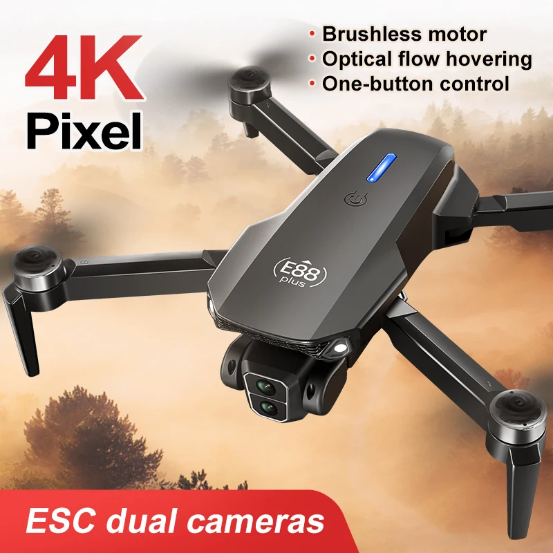 Nuevo Dron cuadricóptero E88 P - Drone Camera Hd reseña y precio