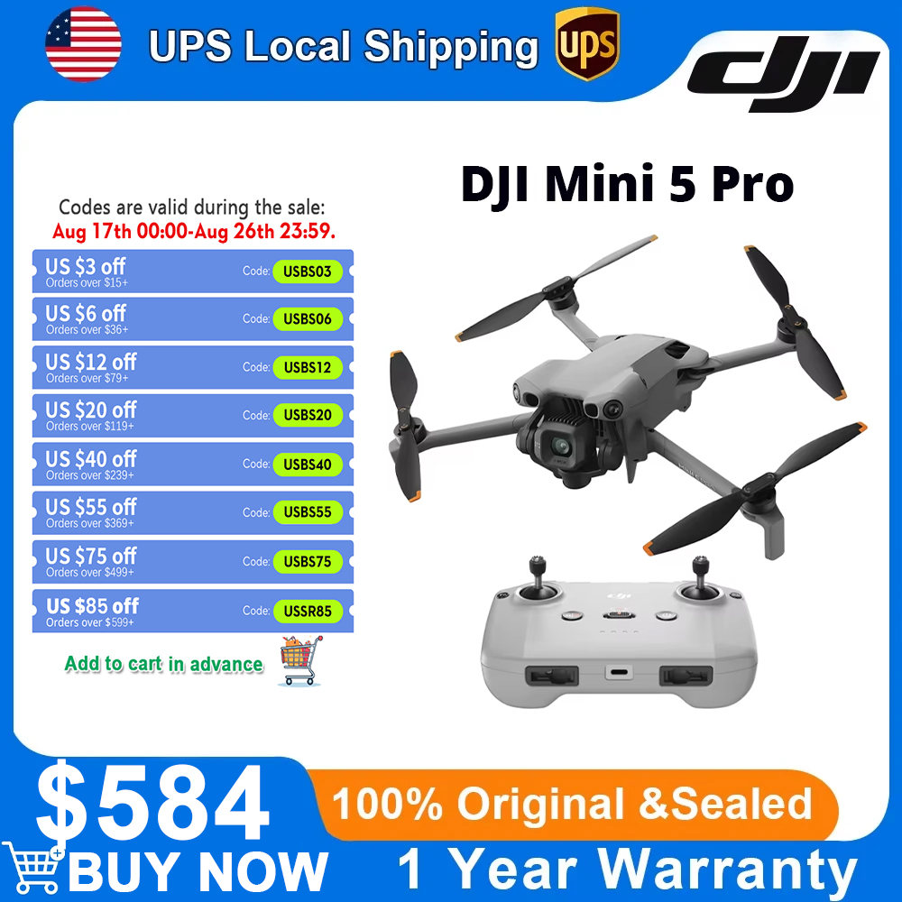 Dron Ultraligero DJI Mini 5 Pr - Drone Camera Vlog reseña y precio