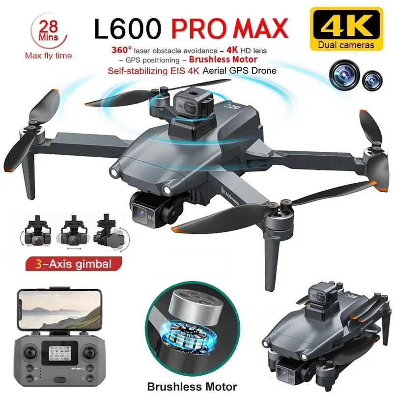 L600 PRO MAX GPS Drone profesi - Drone Camera Professional reseña y precio