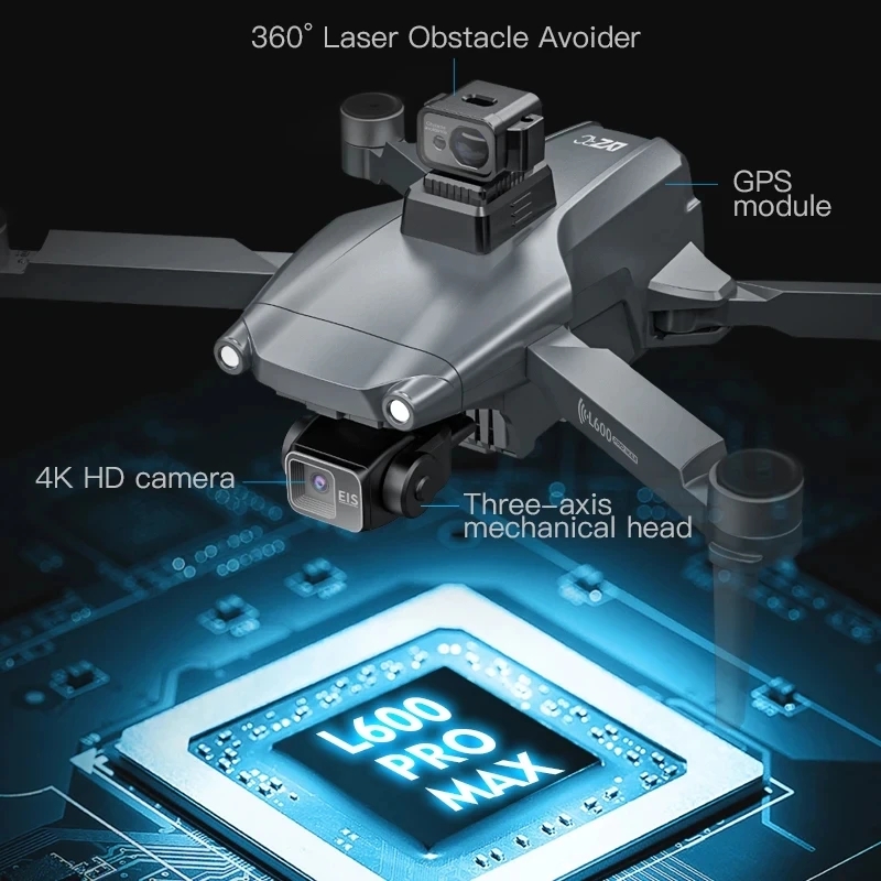 L600 PRO MAX GPS Drone profesi - Drone Camera Professional reseña y precio