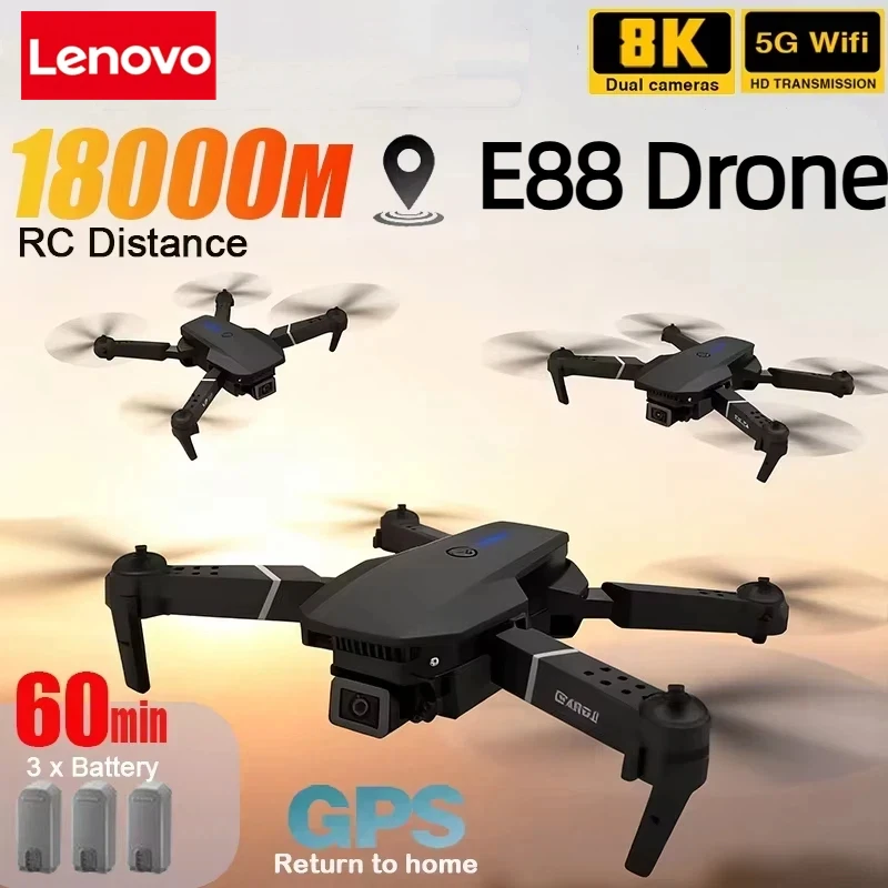 Lenovo nuevo E88 Pro WIFI FPV  - Drone Camera Wide Angle reseña y precio